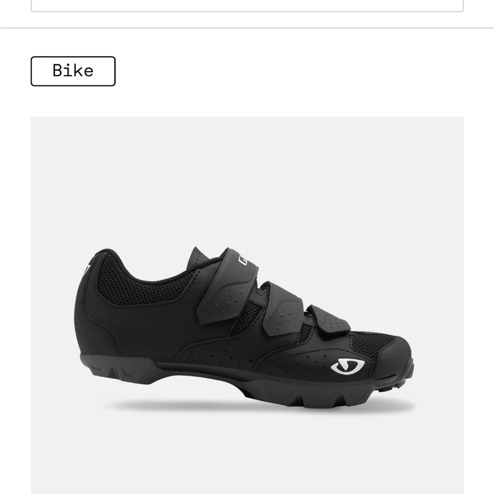 Giro Black Riela R II Cycling Shoe with Triple Velcro Strap